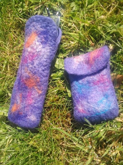 Felted pouches