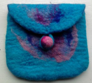 Felted pouch