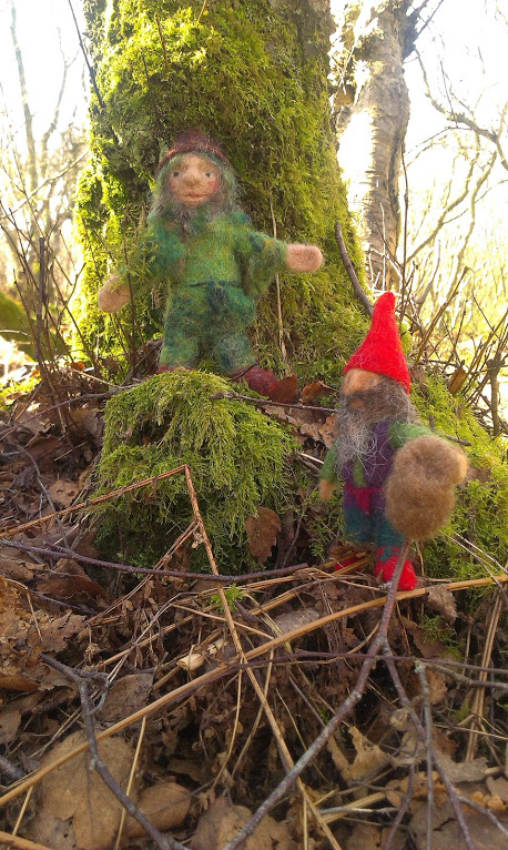 Moss gnome and little red hat and boots