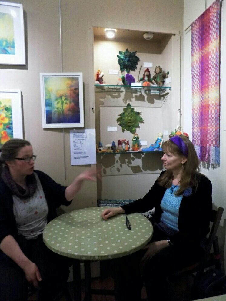 Jenni interviewing my